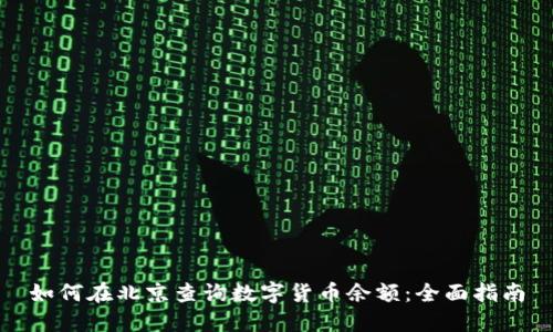 如何在北京查询数字货币余额:全面指南