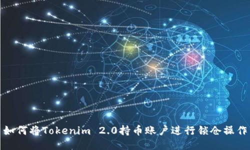 如何将Tokenim 2.0持币账户进行锁仓操作